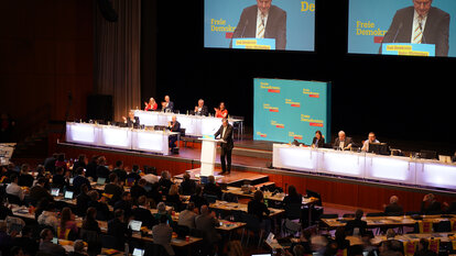 Hans-Ulrich Rülke spricht auf dem Landesparteitag