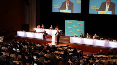 Hans-Ulrich Rülke spricht auf dem Landesparteitag
