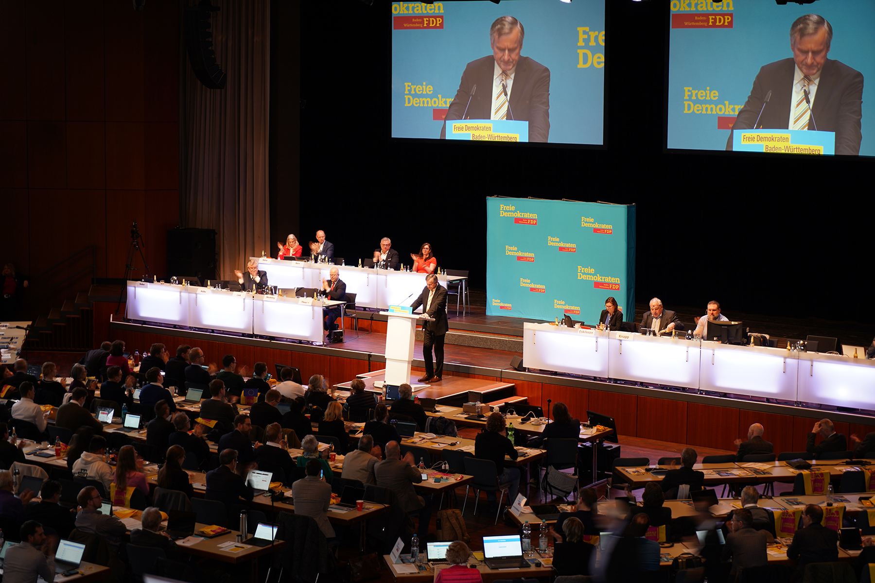 Hans-Ulrich Rülke spricht auf dem Landesparteitag